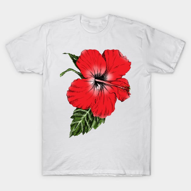 T shirt hibiscus outlet